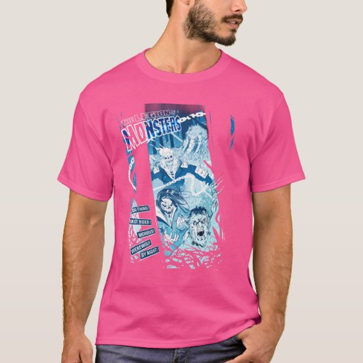 Marvel Legion of Monsters Ghost Rider Man-Thing T-shirt (Voorkant)