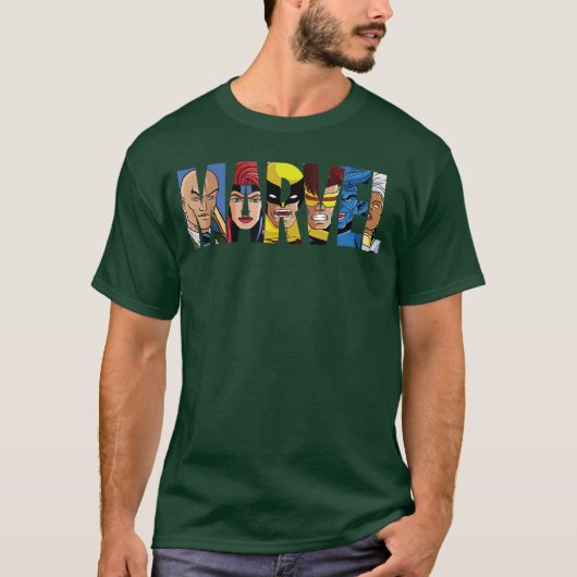 Marvel Logo with XMen Inside gift T-shirt (Voorkant)