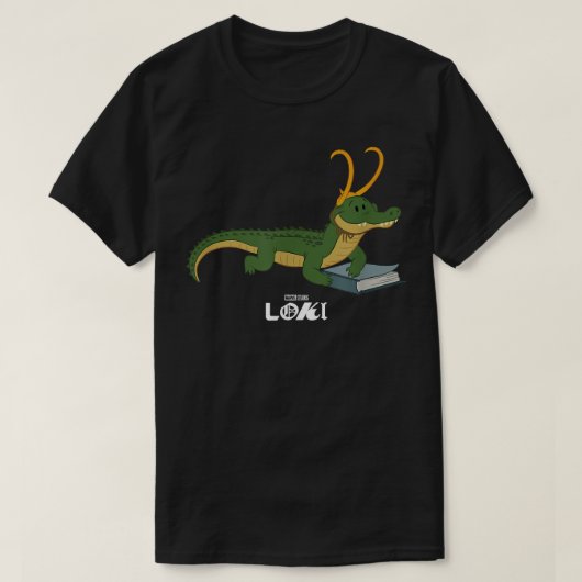 Marvel Loki Alligator Loki Variant Book Reader T-shirt (Design voorkant)