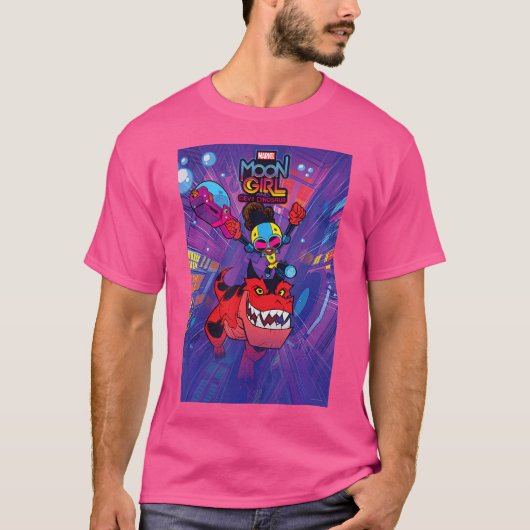 Marvel Moon Girl en Devil Dinosaur Series Poster T-shirt (Voorkant)