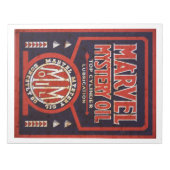 Marvel Mystery Oil  bord rusted notitieblok (Voorkant)