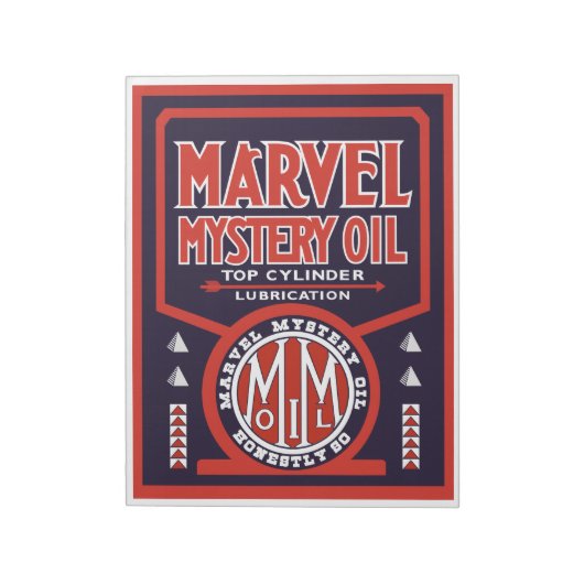 Marvel Mystery Oil notitieblok (Linkerzijde)