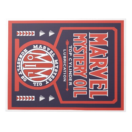 Marvel Mystery Oil  notitieblok (Voorkant)