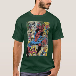 Marvel Retro Klassieke SpiderMan Vintage Night Cra T-shirt