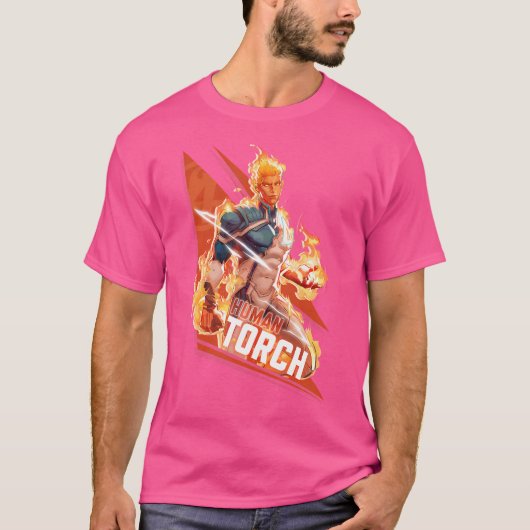 Marvel Rivals Human Torch Epic Portrait T-shirt (Voorkant)