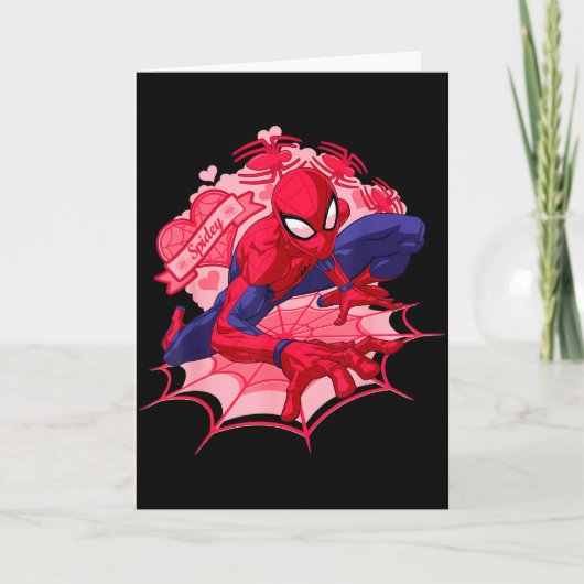 Marvel Spider-man Hearts Valentines Day Kaart (Voorkant)
