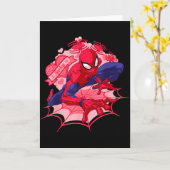 Marvel Spider-man Hearts Valentines Day Kaart (Gele Bloem)