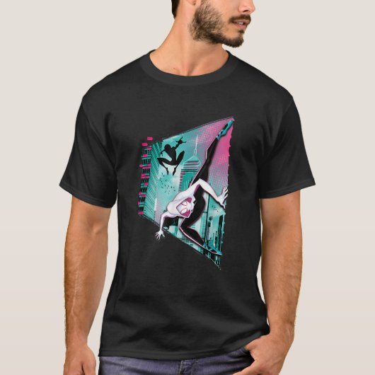 Marvel Spider Man In het Spider Verse Ghost Spid T-shirt (Voorkant)