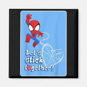 Marvel Spider-man Laten we Valentijnsdag samen vie Magneet