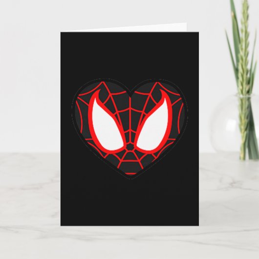 Marvel Spider-man Miles Morales Valentijnsdag Hea Kaart (Voorkant)