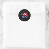 Marvel Spider-man Spidey Hearts Valentijnsdag Ronde Sticker (Tas)