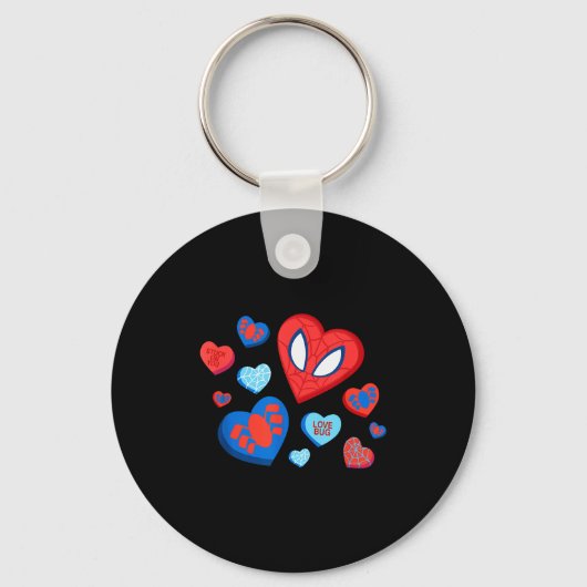 Marvel Spider-man Spidey Hearts Valentijnsdag Sleutelhanger (Voorkant)