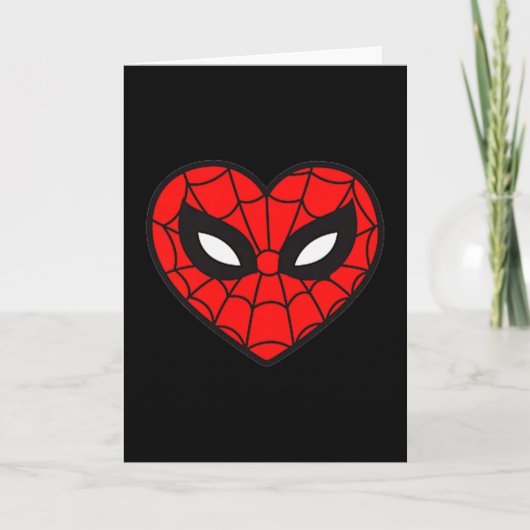 Marvel Spider-man Valentijnsdag Liefde Zestig Hart Kaart (Voorkant)