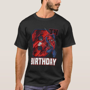 Marvel Spider Man Web Swing 8e verjaardag T-shirt