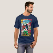 Marvel SpiderMan Klassieke Retro Comic Scorpion Co T-shirt (Voorkant volledig)