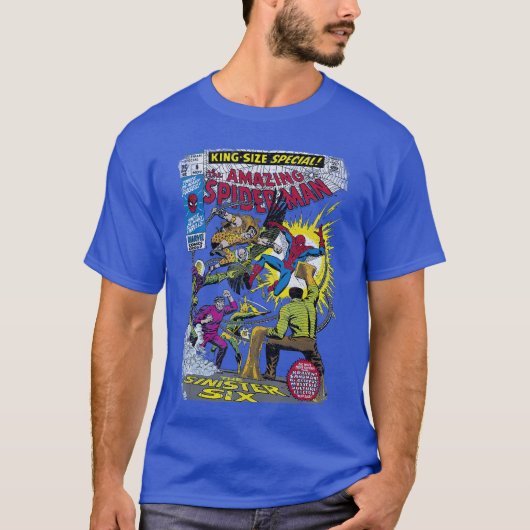 Marvel SpiderMan Slechtzinnige Si Schurken Comic C T-shirt (Voorkant)