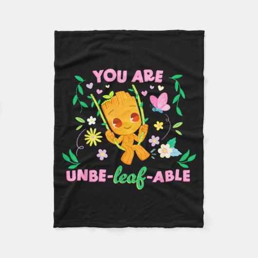 Marvel Valentijnsdag Lente Groot Je Bent Ongelof-e Fleece Deken (Voorkant)