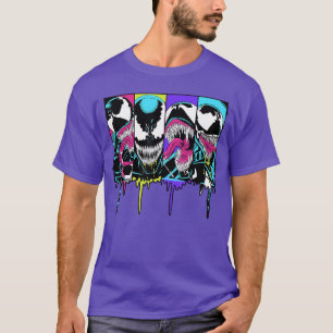 Marvel Venom Kleurrijk Comic Paneel familie T-shirt