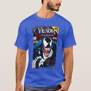 Marvel Venom Vintage Comic Book Cover familie T-shirt