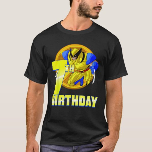 Marvel X Mannen Wolverine 7e verjaardag T-shirt (Voorkant)