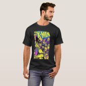 Marvel X-Mannen Wolverine en Team Epic Neon Comic T-shirt (Voorkant volledig)