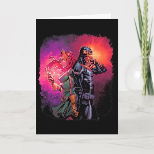 Marvel X-men Cyclops & Jean Grey Variant Valen Kaart (Voorkant)