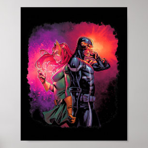 Marvel X-men Cyclops & Jean Grey Variant Valen Poster