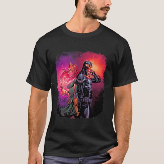 Marvel X-men Cyclops & Jean Grey Variant Valen T-shirt (Voorkant)