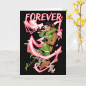 Marvel X-men Rogue en Gambit Forever Kiss Valenti Kaart (Gele Bloem)