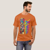 Marvel XMen Retro Comic Groep Mashup jongen T-shirt (Voorkant volledig)