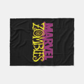Marvel Zombies officiële kleur Logo Halloween Fleece Deken (Voorkant (Horizontaal))