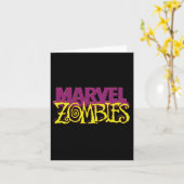 Marvel Zombies officiële kleur Logo Halloween Kaart (Gele Bloem)
