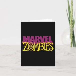 Marvel Zombies officiële kleur Logo Halloween Kaart