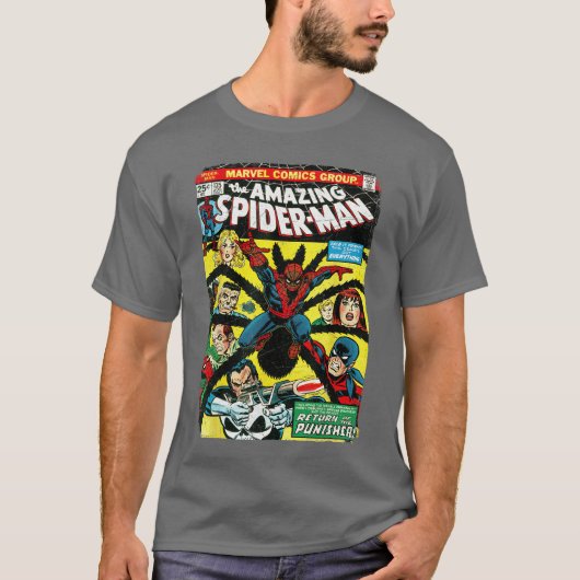 Marvelhe Amazing SpiderMan Comic Book Cover funny T-shirt (Voorkant)