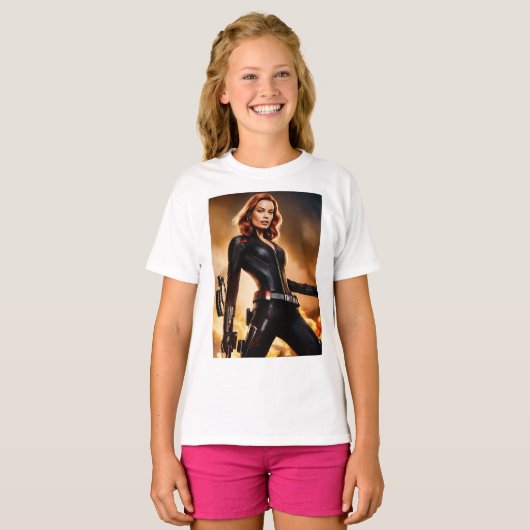 Marvelous Black Widow Tribute T-shirt (Voorkant volledig)