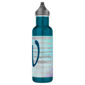 Marvelous Blue en Silver met Monogram Waterfles (Rechts)