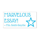 "MARVELOUS ESSAY!" Educator Rubber Stamp Zelfinktende Stempel (Design)