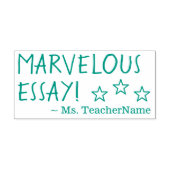 "MARVELOUS ESSAY!" Instructeur Rubber Stamp Zelfinktende Stempel (Design)