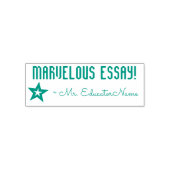 "MARVELOUS ESSAY!" + Rubberstempel van de onderwij Zelfinktende Stempel (Design)