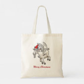 Marvelous Flying Christmas Goat Tote Bag (Achterkant)