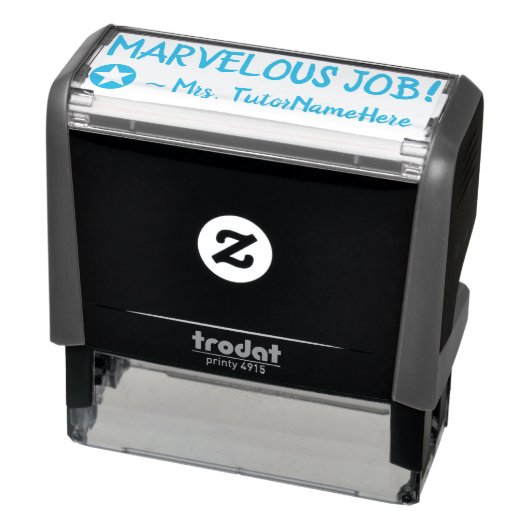 "MARVELOUS JOB!" Commendement Rubber Stamp Zelfinktende Stempel (Product)