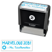 "MARVELOUS JOB!" Commendement Rubber Stamp Zelfinktende Stempel (In situ)