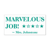 "MARVELOUS JOB!" Educator Rubber Stamp Zelfinktende Stempel (Design)