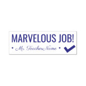 "MARVELOUS JOB!" + Rubberstempel Zelfinktende Stempel (Design)