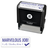 "MARVELOUS JOB!" + Rubberstempel Zelfinktende Stempel (In situ)