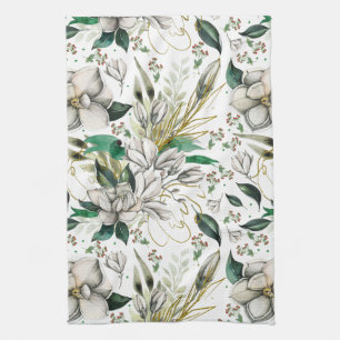 Marvelous Magnolias Floral Kitchen Towel Theedoek