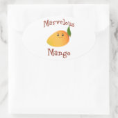 Marvelous Mango Ovale Sticker (Tas)