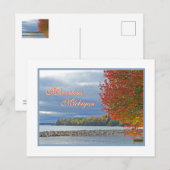 Marvelous Michigan/herfstkleur Briefkaart (Voorkant / Achterkant)