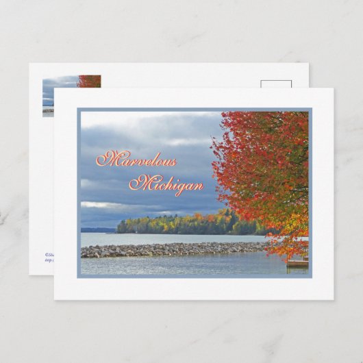 Marvelous Michigan/herfstkleur Briefkaart (Voorkant / Achterkant)