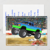 Marvelous Monster Truck in de Arena Kaart (Voorkant / Achterkant)